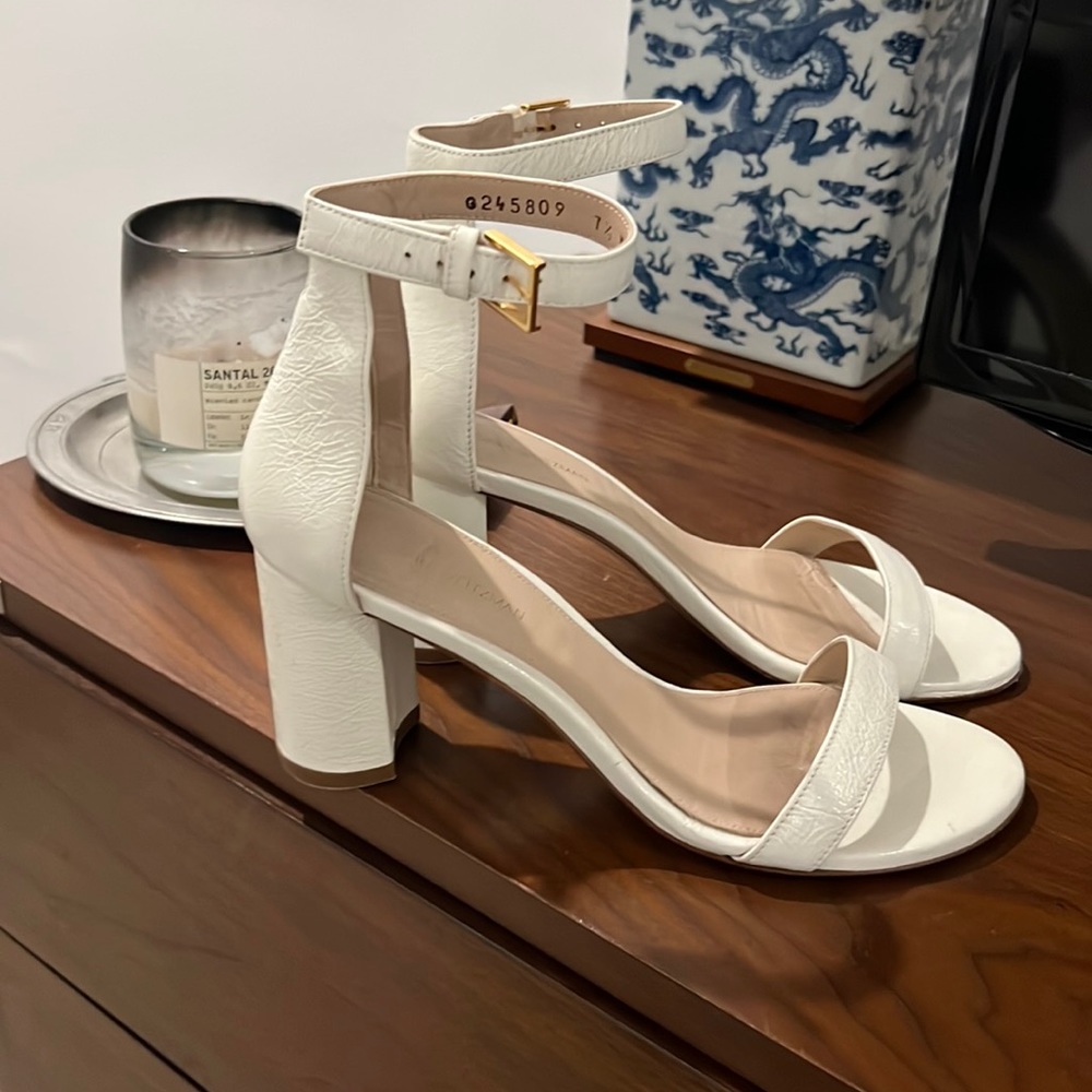 Stuart Weitzman White Sandals